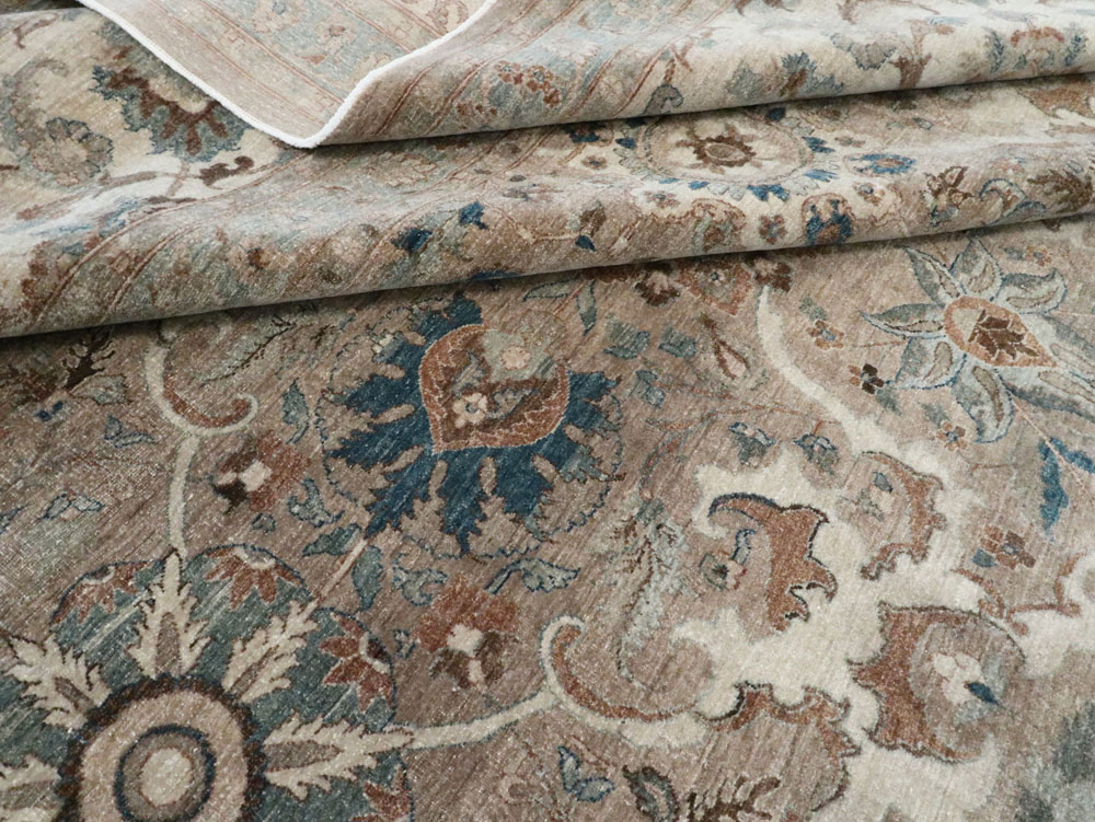 Antique Persian Tabriz Carpet, No.18680 - Staging