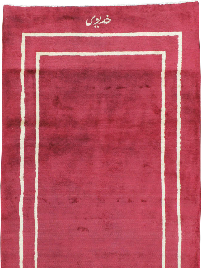 Vintage Persian Mashad Modernist Runner, No.18686 - Staging