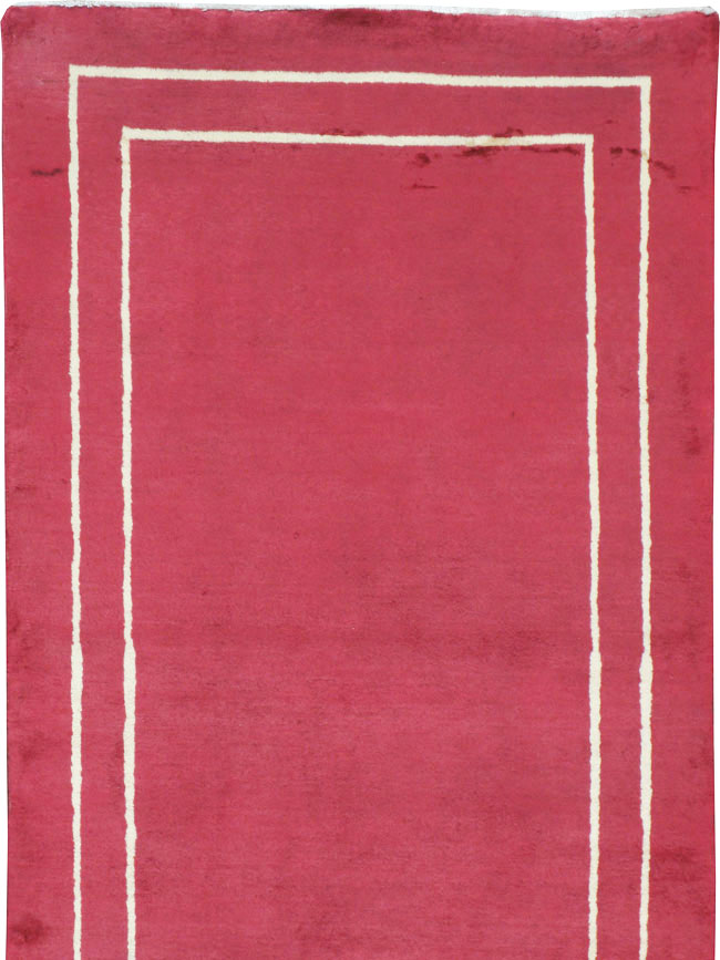 Vintage Persian Mashad Modernist Runner, No.18686 - Staging