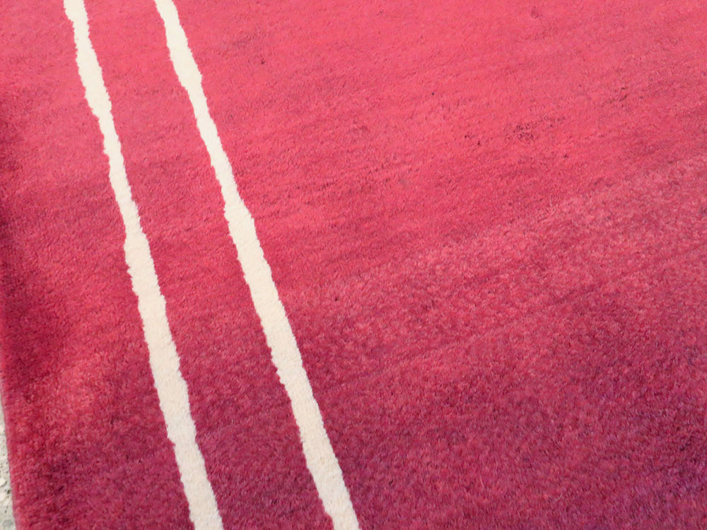 Vintage Persian Mashad Modernist Runner, No.18686 - Staging