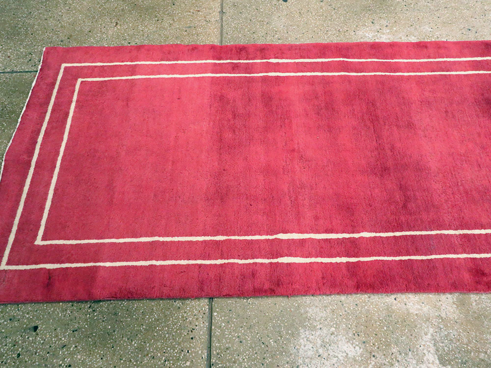 Vintage Persian Mashad Modernist Runner, No.18686 - Staging