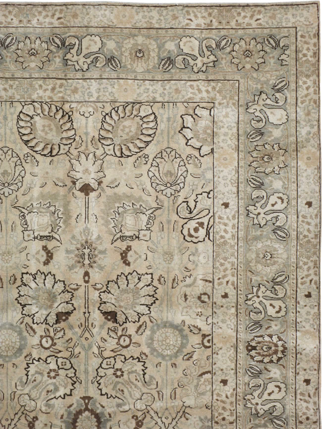 Antique Persian Tabriz Carpet, No.18693 - Staging