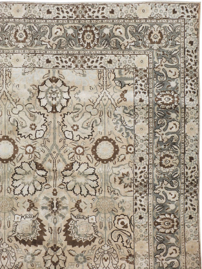 Antique Persian Tabriz Carpet, No.18693 - Staging