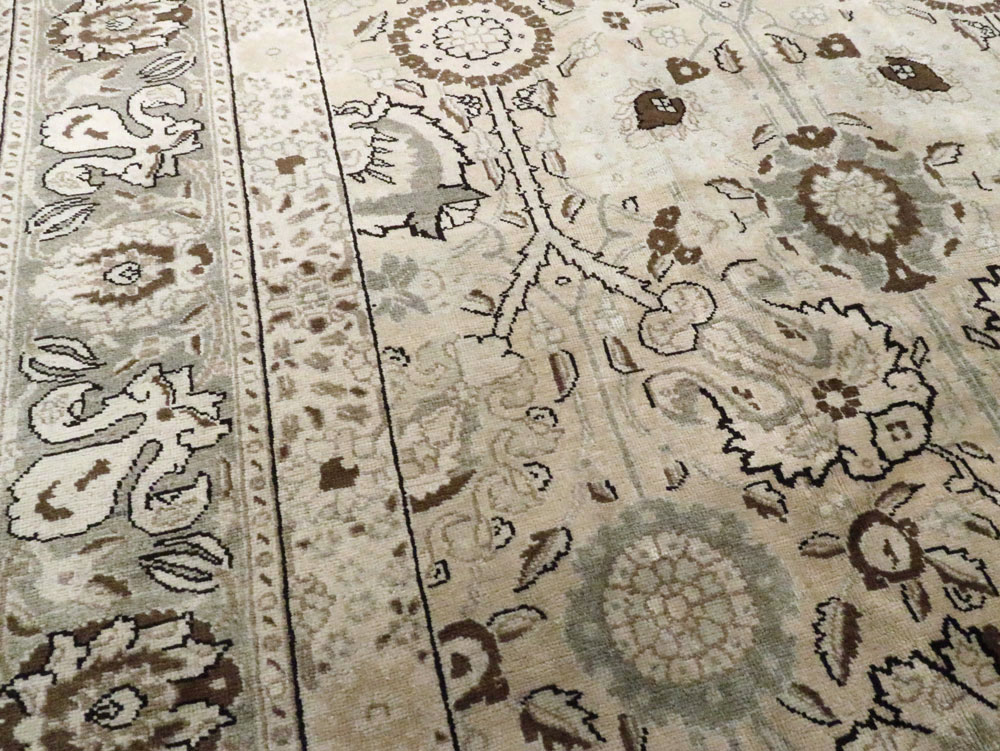 Antique Persian Tabriz Carpet, No.18693 - Staging