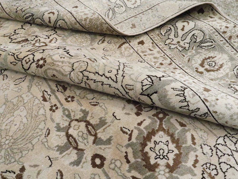 Antique Persian Tabriz Carpet, No.18693 - Staging