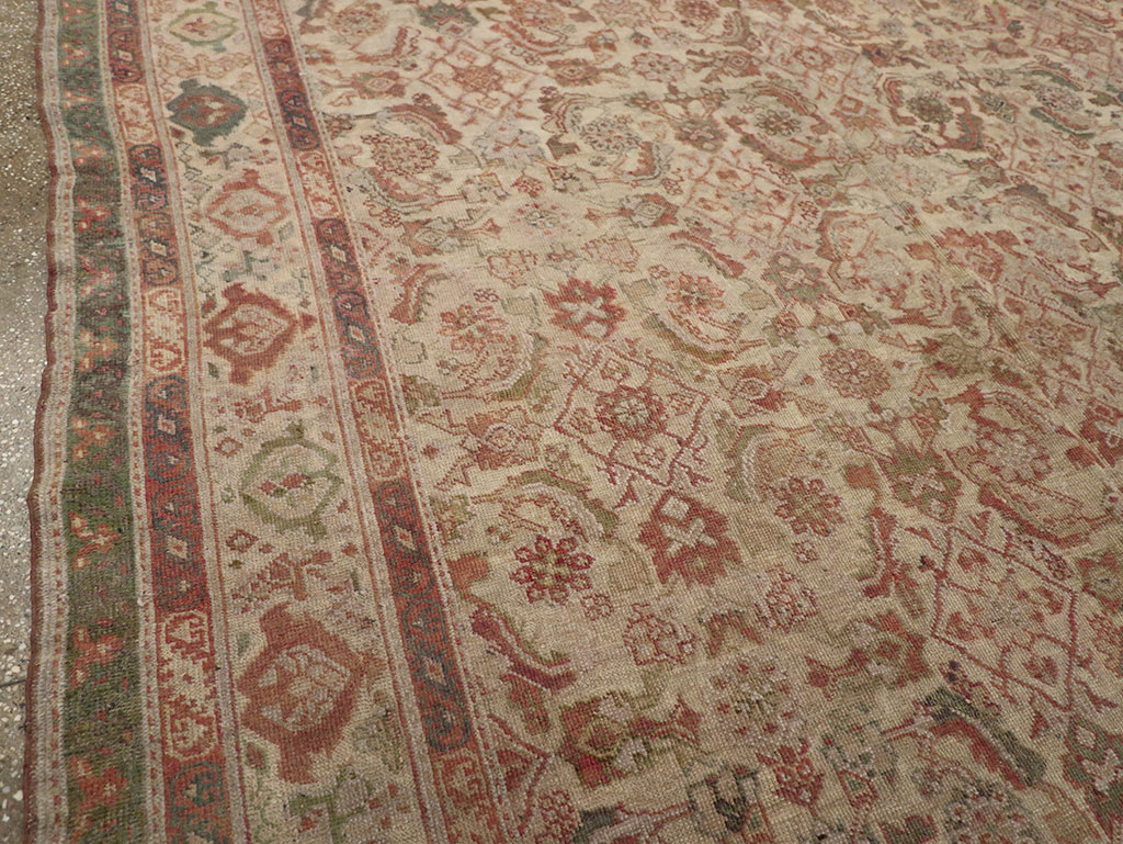 Vintage Indian Lahore Room Size Carpet, No.18710 - Staging