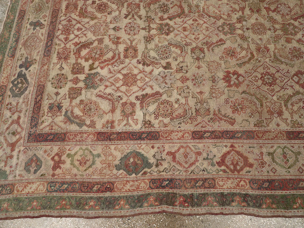 Vintage Indian Lahore Room Size Carpet, No.18710 - Staging