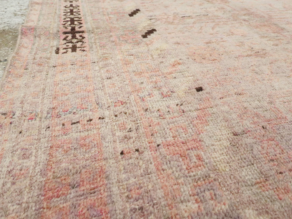 Vintage East Turkestan Khotan Rug, No.18718 - Staging