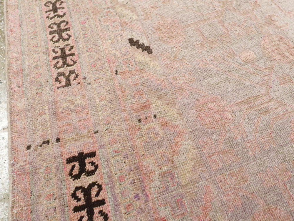 Vintage East Turkestan Khotan Rug, No.18718 - Staging