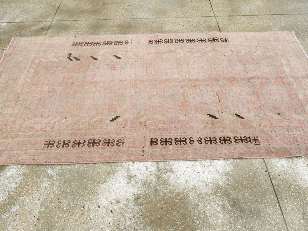 Vintage East Turkestan Khotan Rug, No.18718 - Staging