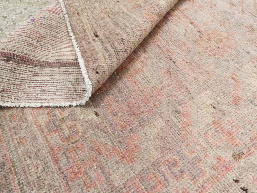 Vintage East Turkestan Khotan Rug, No.18718 - Staging