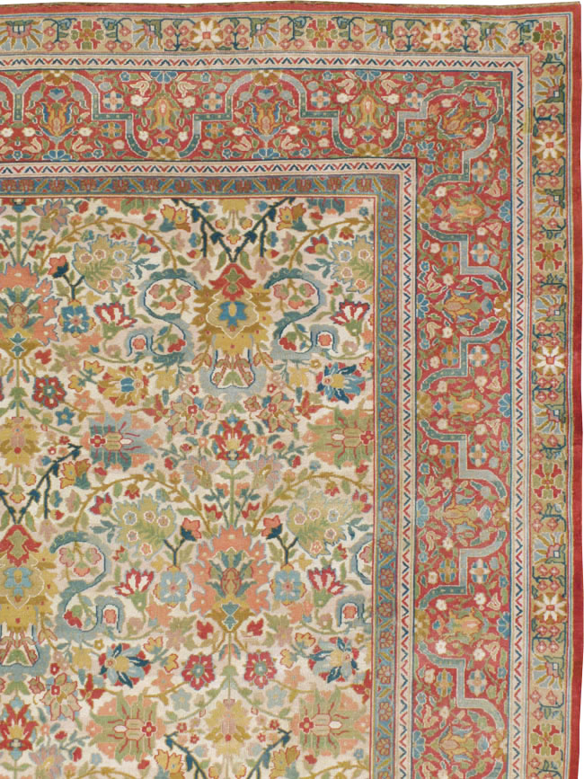 Antique Indian Lahore Carpet, No.18725 - Staging