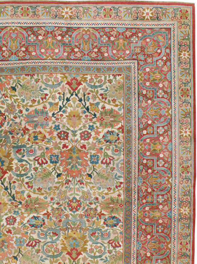 Antique Indian Lahore Carpet, No.18725 - Staging