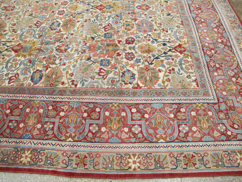 Antique Indian Lahore Carpet, No.18725 - Staging
