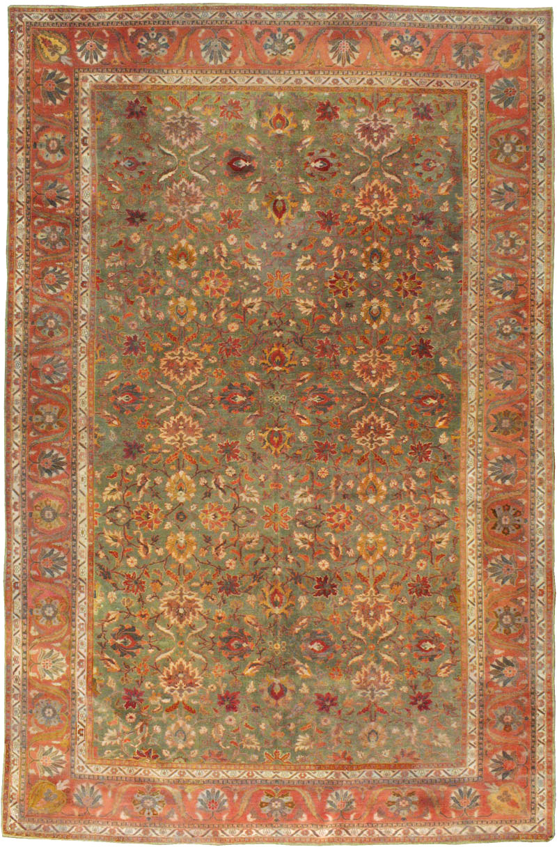 Antique Indian Amritsar Carpet, No.18732 - Staging