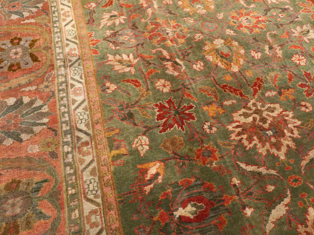 Antique Indian Amritsar Carpet, No.18732 - Staging