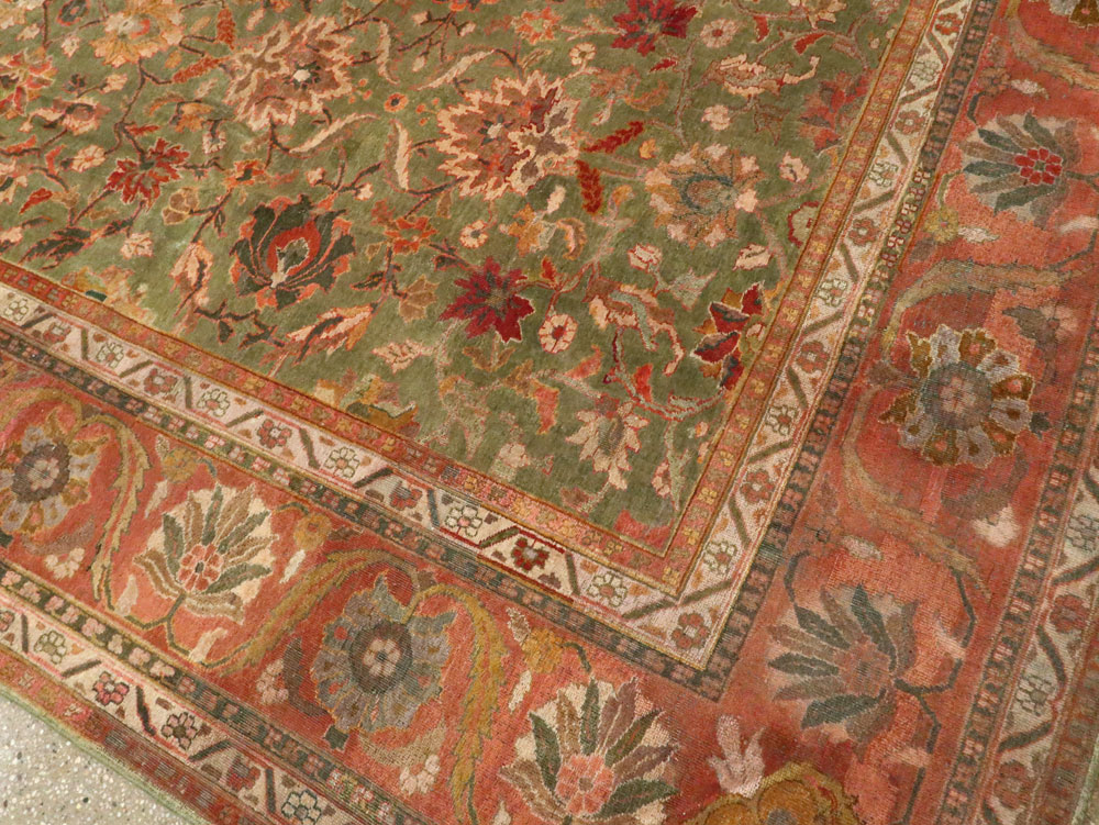 Antique Indian Amritsar Carpet, No.18732 - Staging
