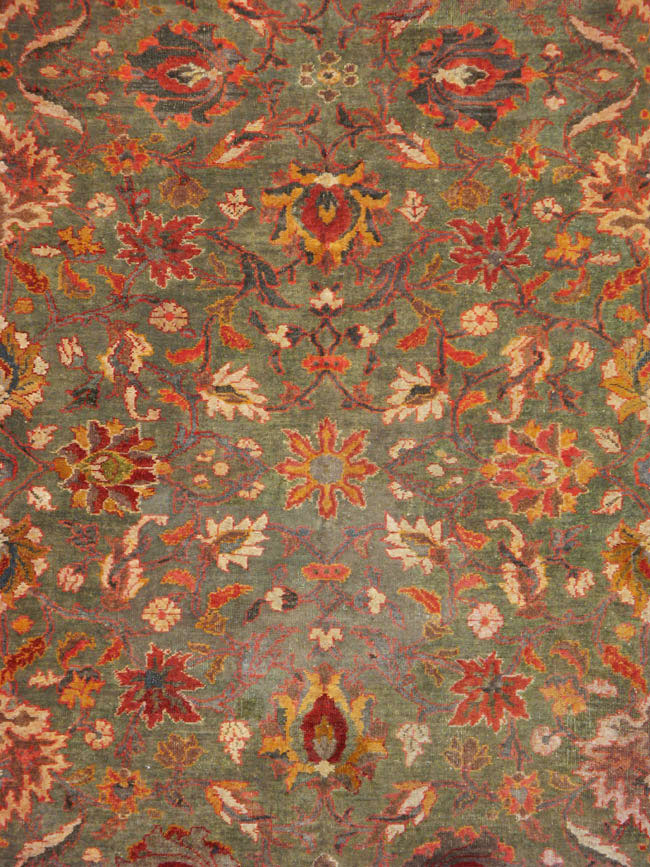 Antique Indian Amritsar Carpet, No.18732 - Staging