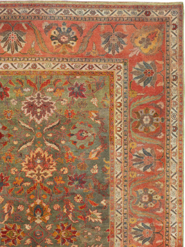 Antique Indian Amritsar Carpet, No.18732 - Staging
