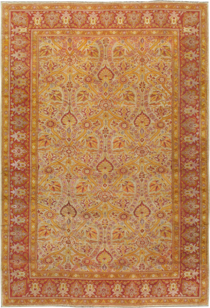 Vintage Indian Amritsar Carpet, No.18743 - Staging