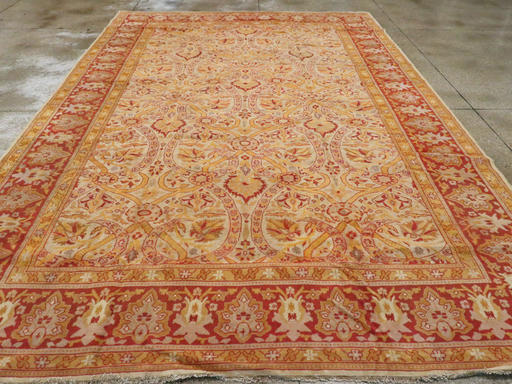 Vintage Indian Amritsar Carpet, No.18743 - Staging