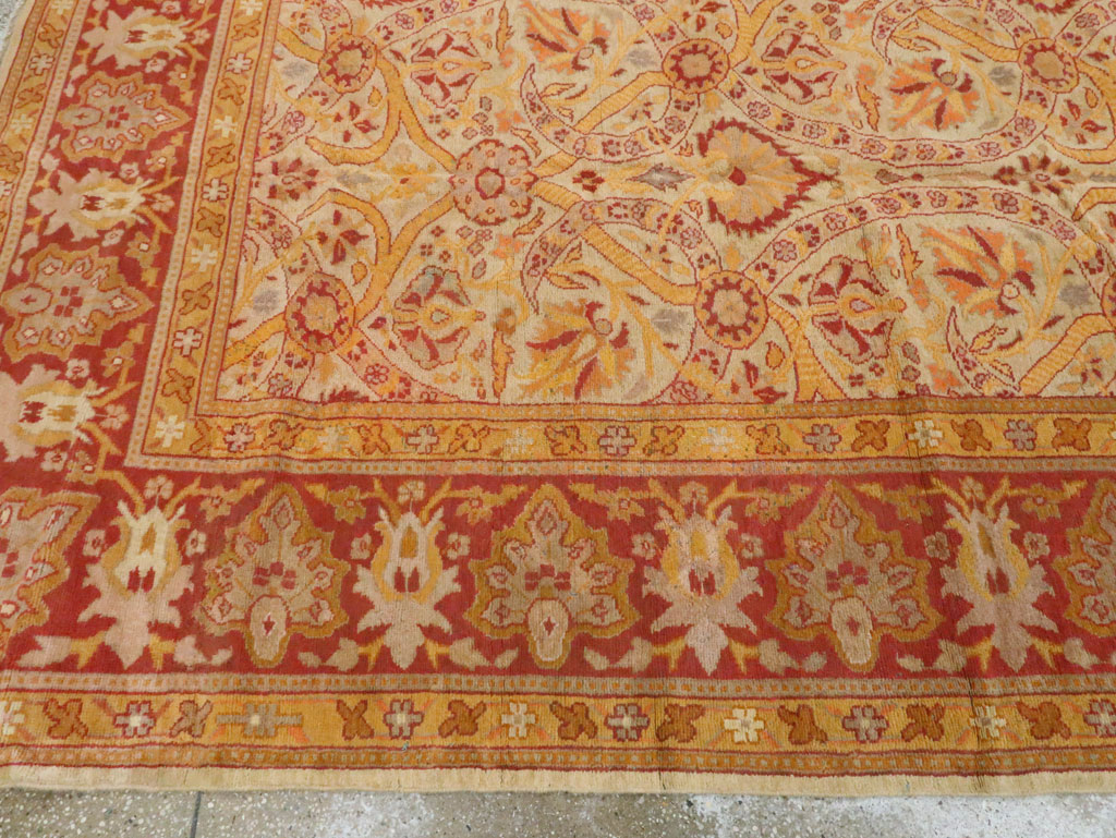 Vintage Indian Amritsar Carpet, No.18743 - Staging