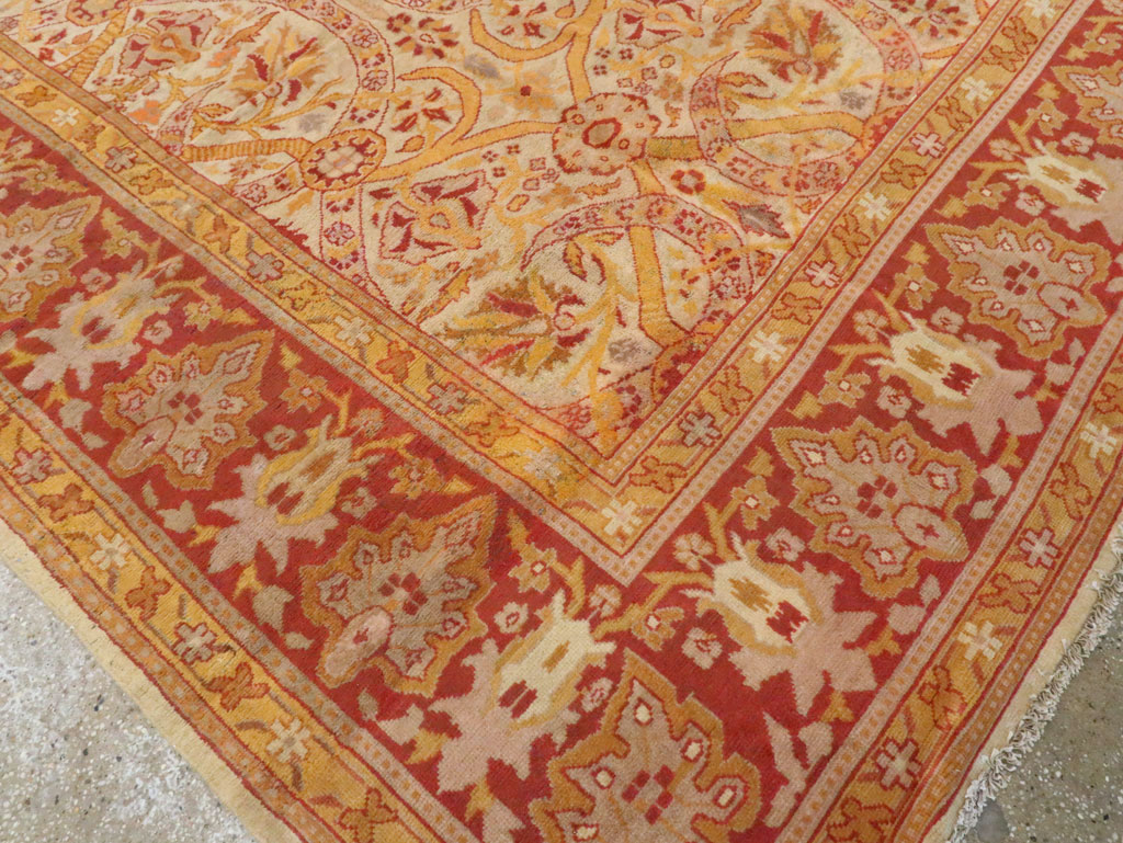 Vintage Indian Amritsar Carpet, No.18743 - Staging