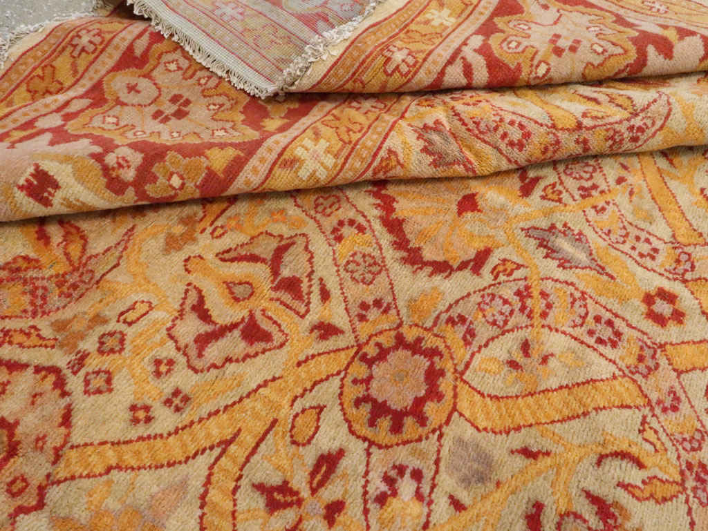 Vintage Indian Amritsar Carpet, No.18743 - Staging