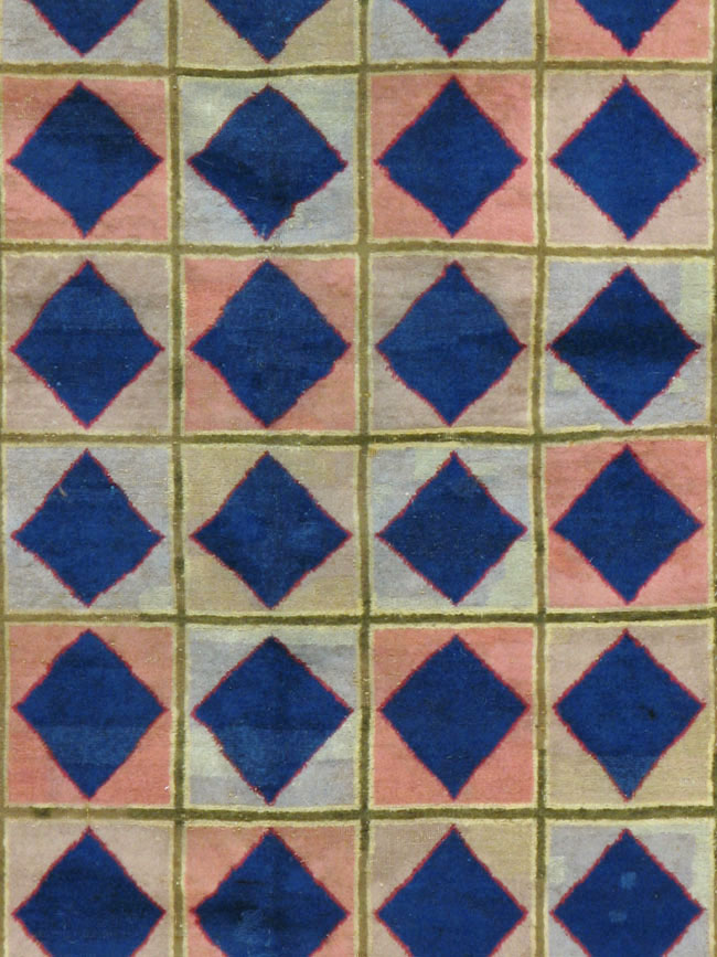 Vintage Indian Art Deco Carpet, No.18745 - Staging