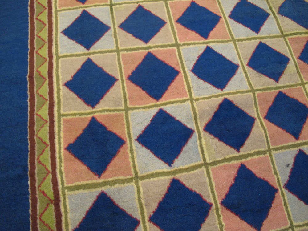 Vintage Indian Art Deco Carpet, No.18745 - Staging