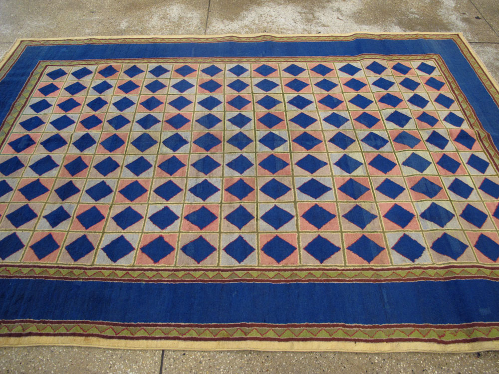 Vintage Indian Art Deco Carpet, No.18745 - Staging