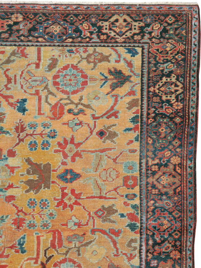 Antique Persian Sultanabad Carpet, No.18776 - Staging