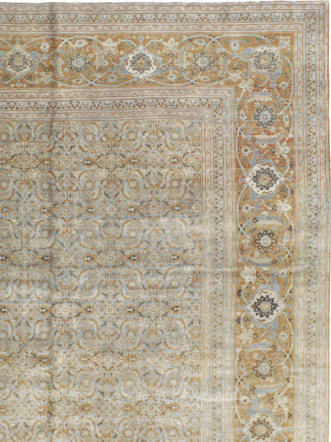 Antique Persian Tabriz Carpet, No.18778 - Staging