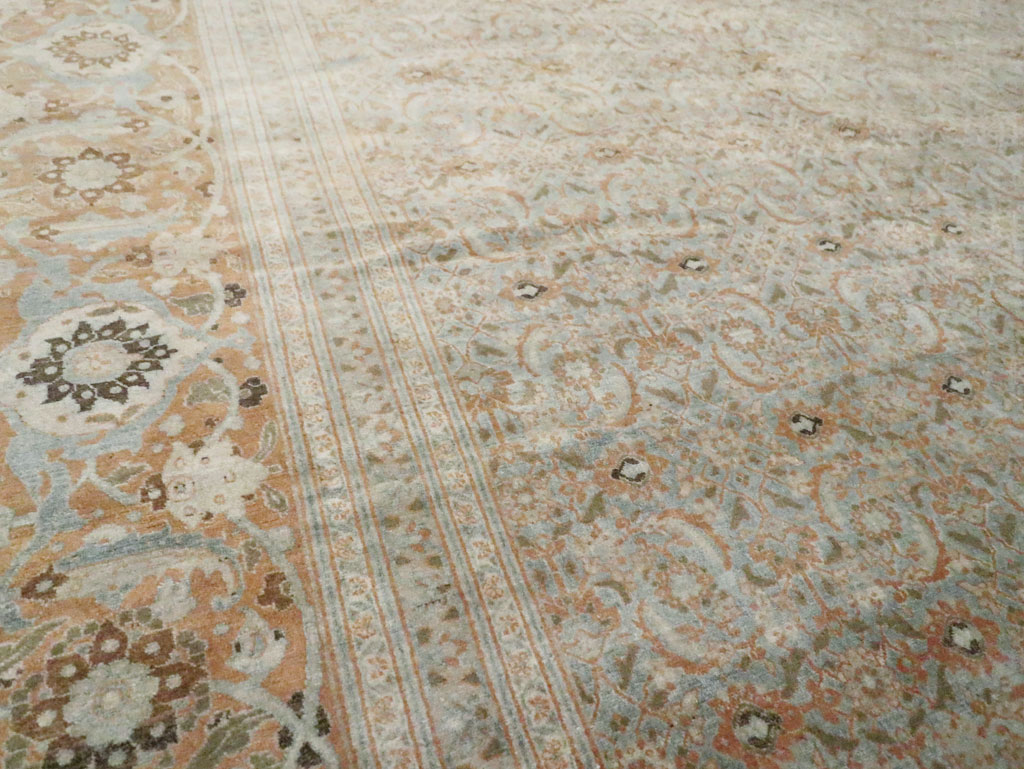 Antique Persian Tabriz Carpet, No.18778 - Staging