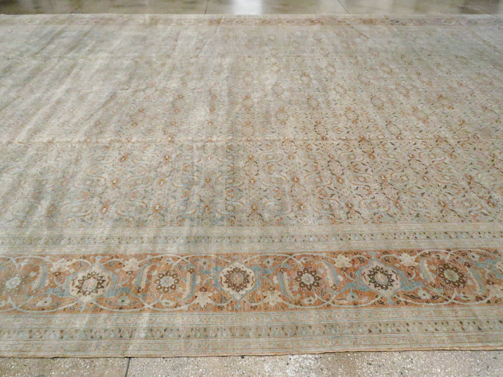 Antique Persian Tabriz Carpet, No.18778 - Staging