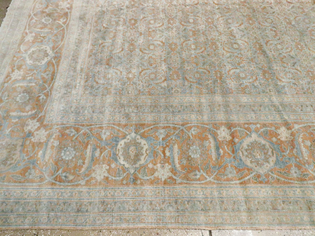 Antique Persian Tabriz Carpet, No.18778 - Staging
