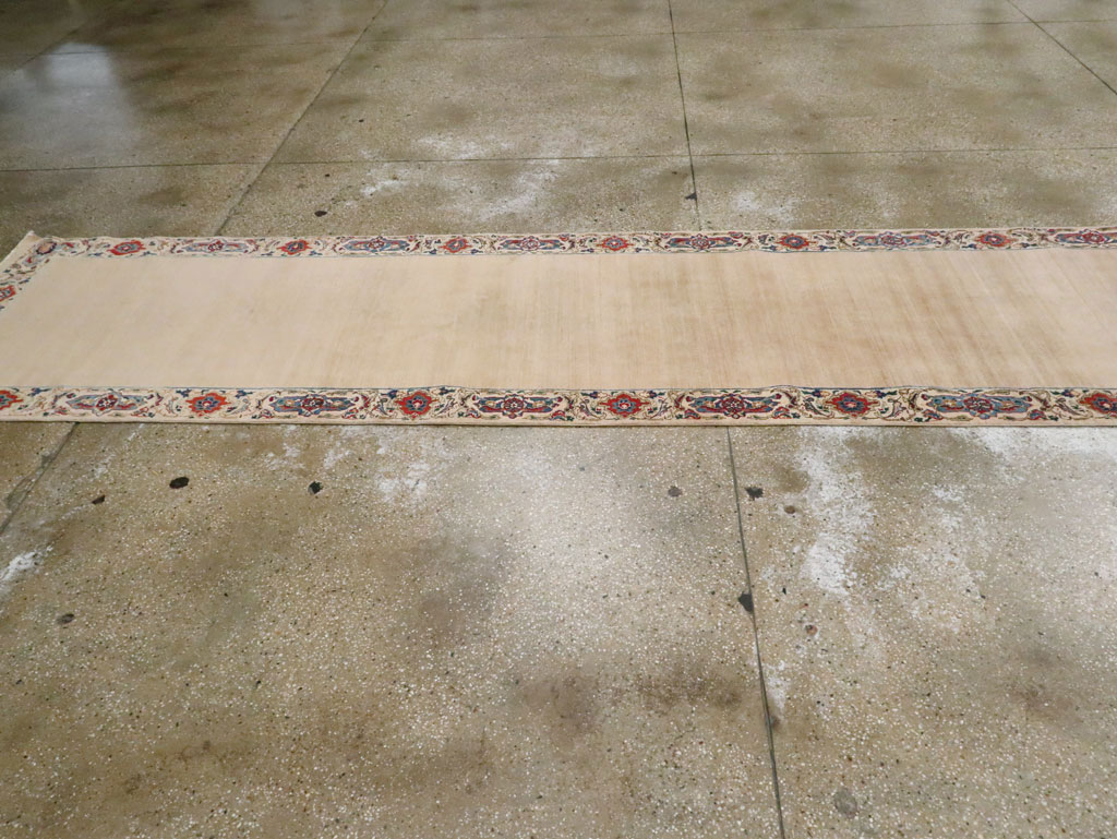 Vintage Persian Mashad Long Runner, No.18780 - Staging