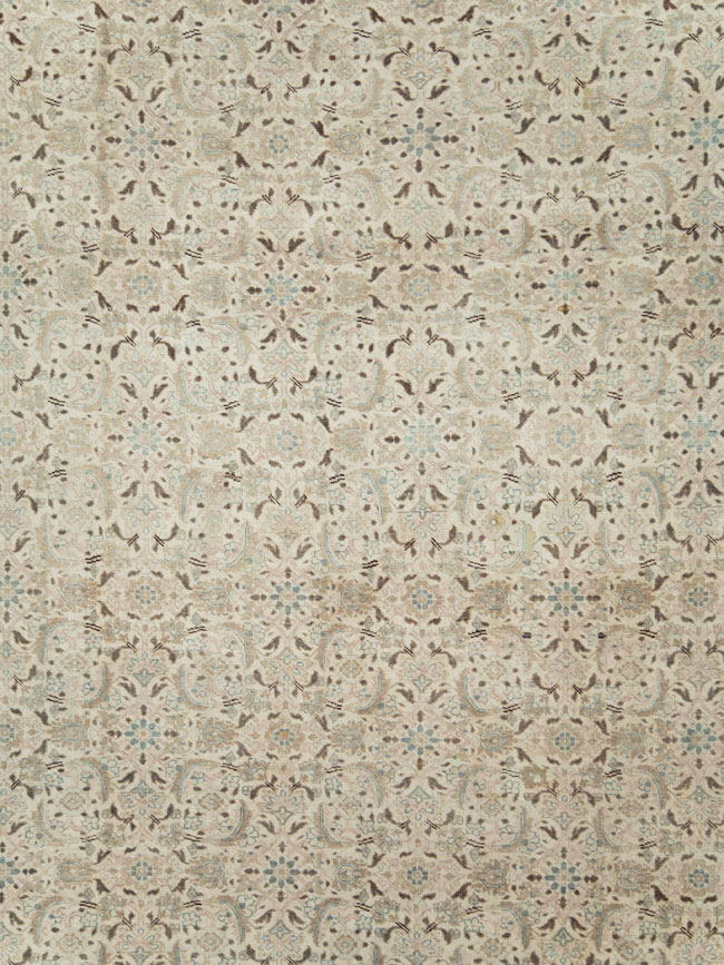 Antique Persian Tabriz Oversize Carpet, No.18782 - Staging