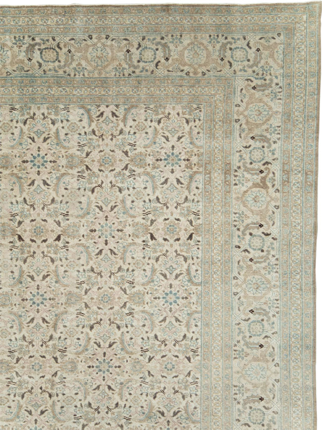 Antique Persian Tabriz Oversize Carpet, No.18782 - Staging