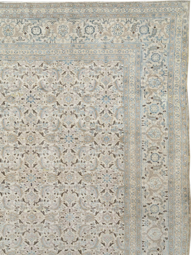 Antique Persian Tabriz Oversize Carpet, No.18782 - Staging