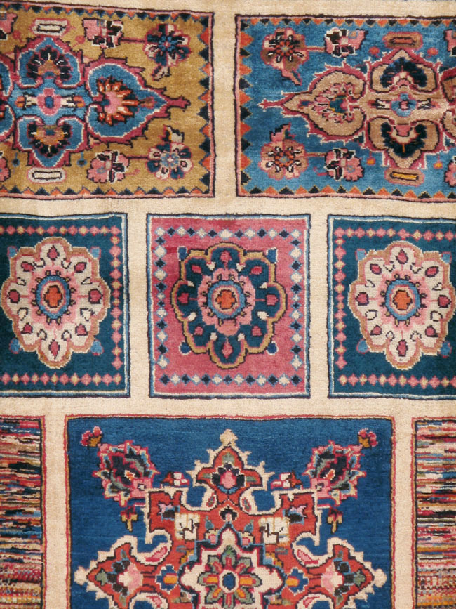 Vintage Persian Mashad Carpet, No.18790 - Staging