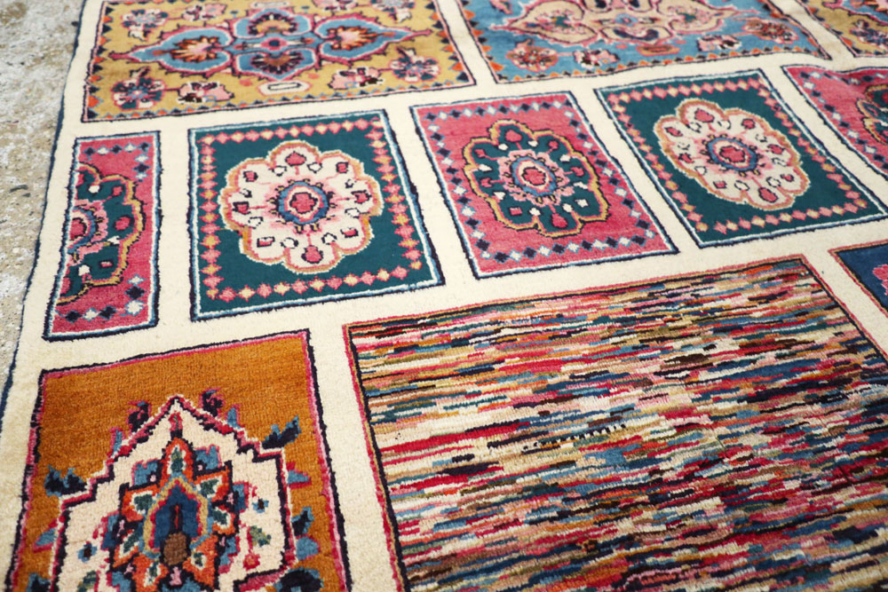 Vintage Persian Mashad Carpet, No.18790 - Staging