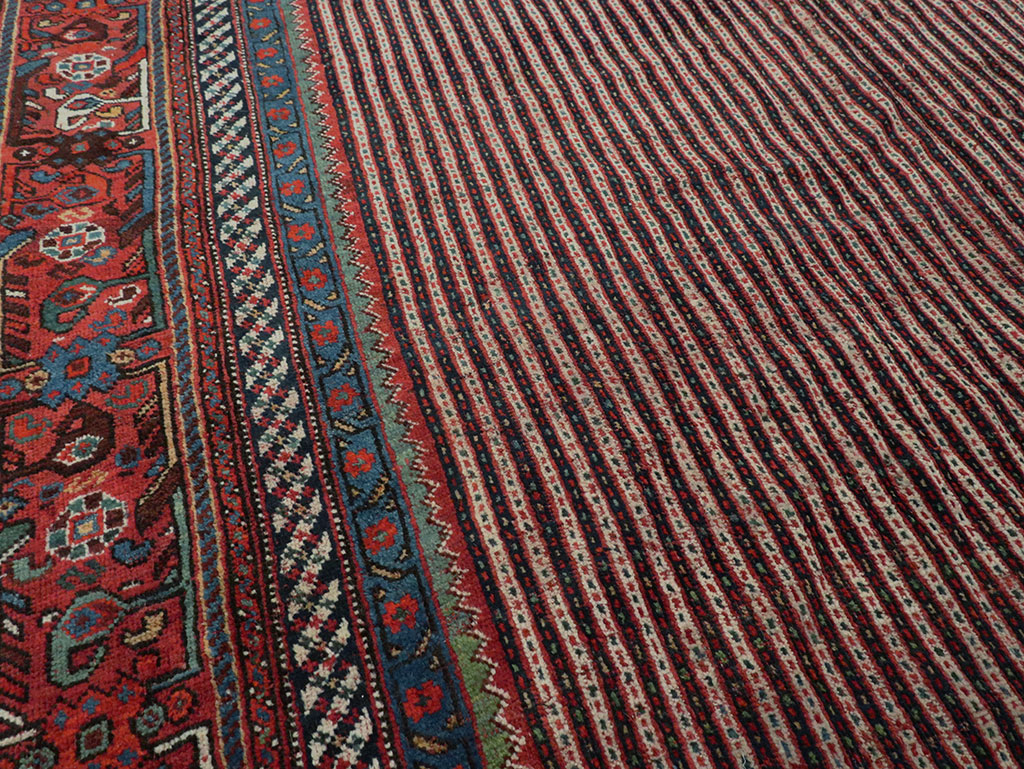 Antique Persian Qashqai Carpet, No.18791 - Staging