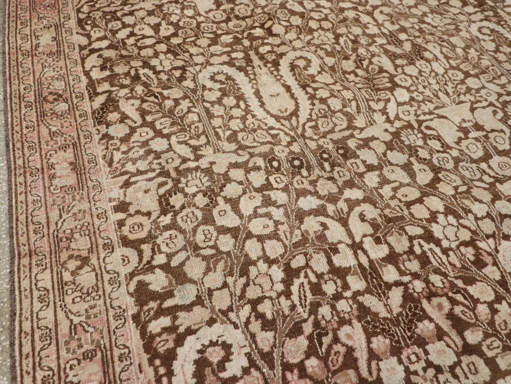Antique Persian Mashad Carpet, No.18798 - Staging