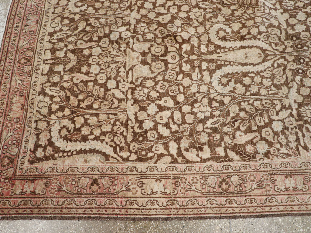 Antique Persian Mashad Carpet, No.18798 - Staging