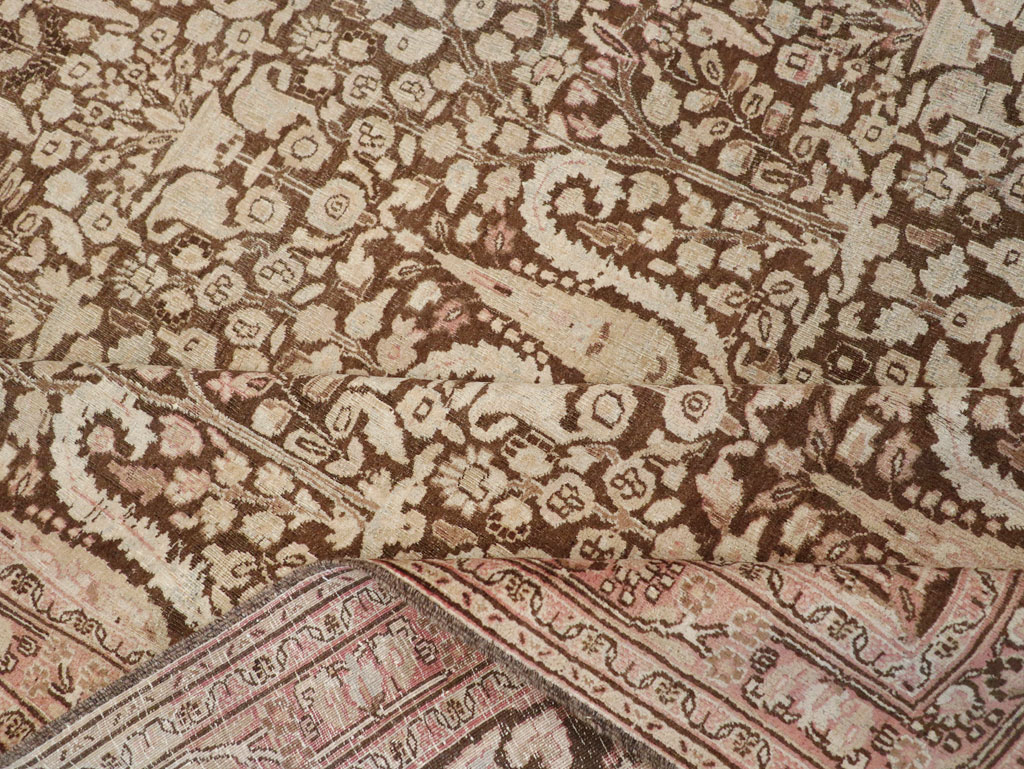 Antique Persian Mashad Carpet, No.18798 - Staging