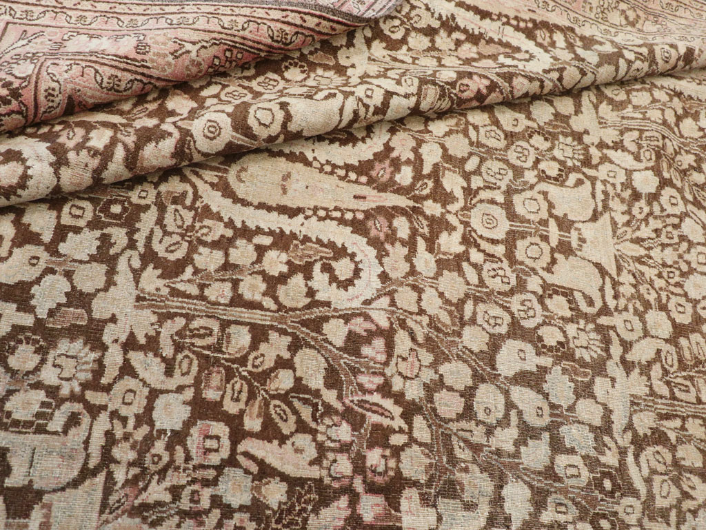 Antique Persian Mashad Carpet, No.18798 - Staging