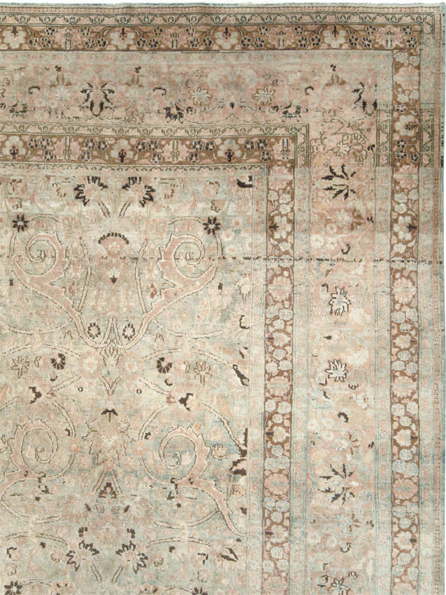 Antique Persian Mashad Carpet, No.18802 - Staging