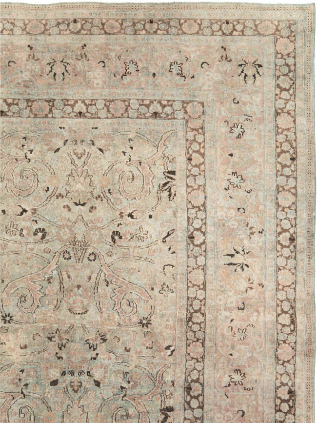 Antique Persian Mashad Carpet, No.18802 - Staging
