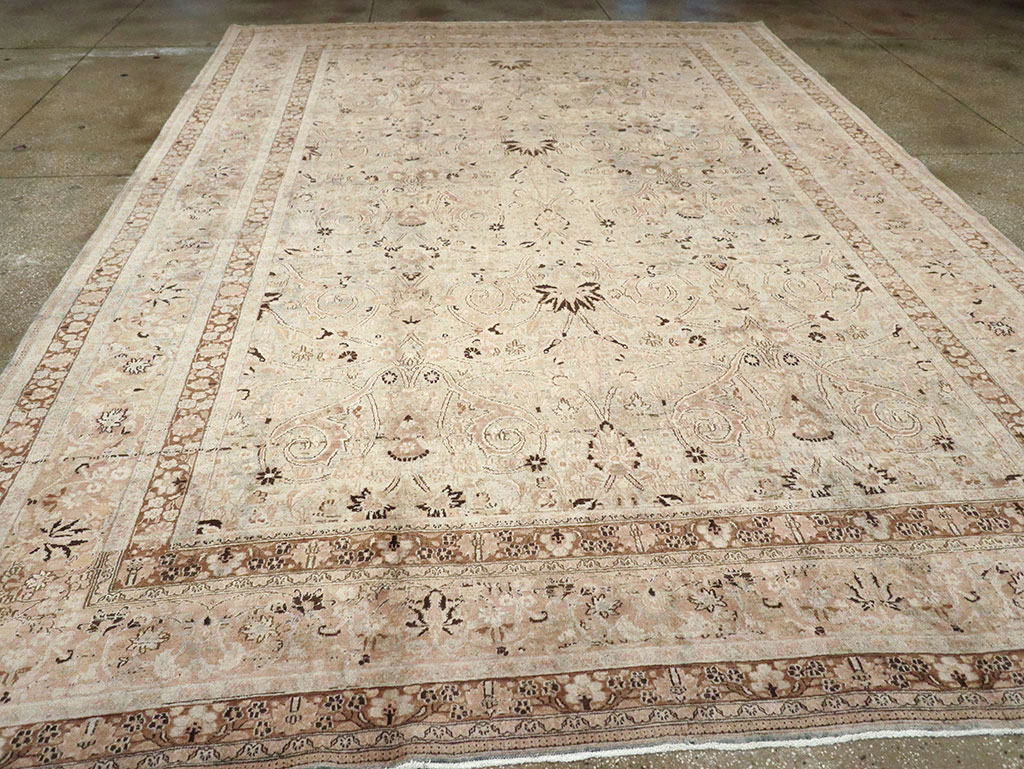 Antique Persian Mashad Carpet, No.18802 - Staging